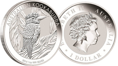 Australia 1$ Kookaburra 2014 1 Oz Ag.999