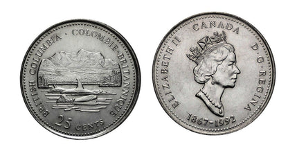 Kanada 25 c British Columbia 1992