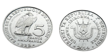 Burundi 5 franków Wojownik wspaniały 2014