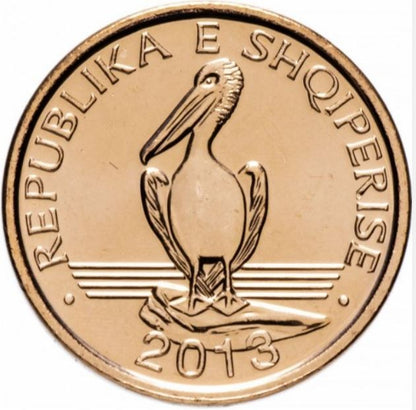 Albania 1 lek Pelikan 2013