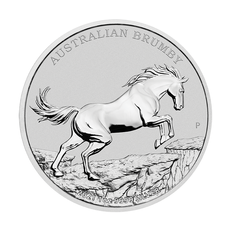 Australia 1$ Koń Brumby 2021 1 Oz Ag.999