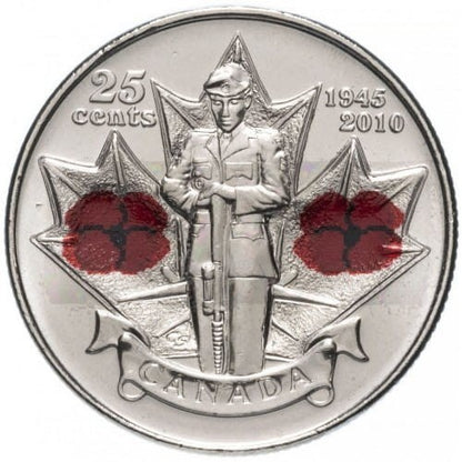 Kanada 25 c 65lecie zakończenie II Wojny Światowej 2010