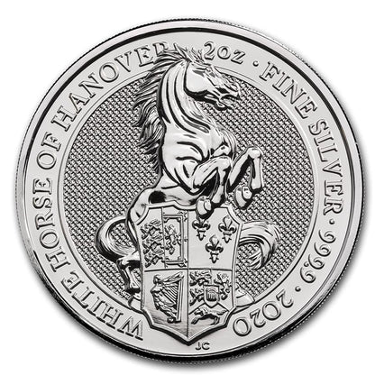 Wielka Brytania 5 f Bestie - Biały Koń 2 Oz 2020