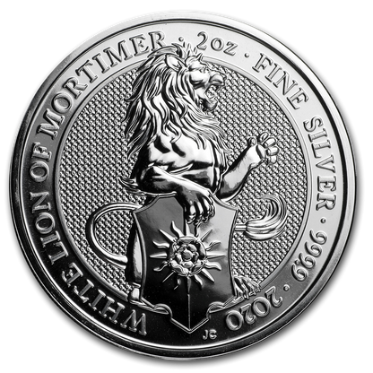 Wielka Brytania 5 f Bestie - Biały lew 2 Oz 2020