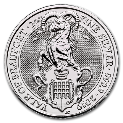 Wielka Brytania 5 f Bestie Yale 2 Oz Ag.999 2019