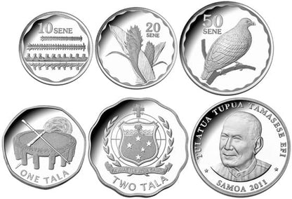 Zestaw menniczy Samoa x 5 2011